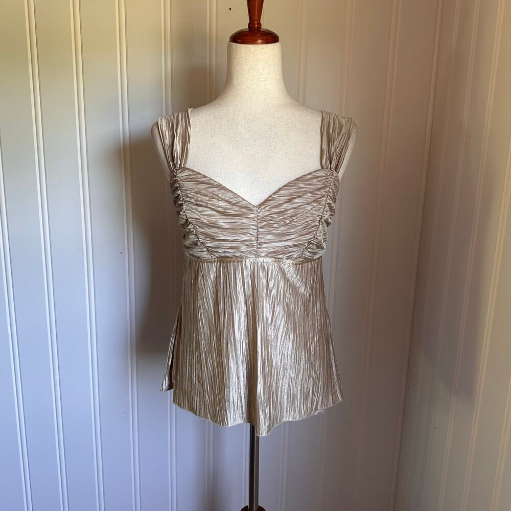 Vintage Y2K Gold Babydoll Cami PL